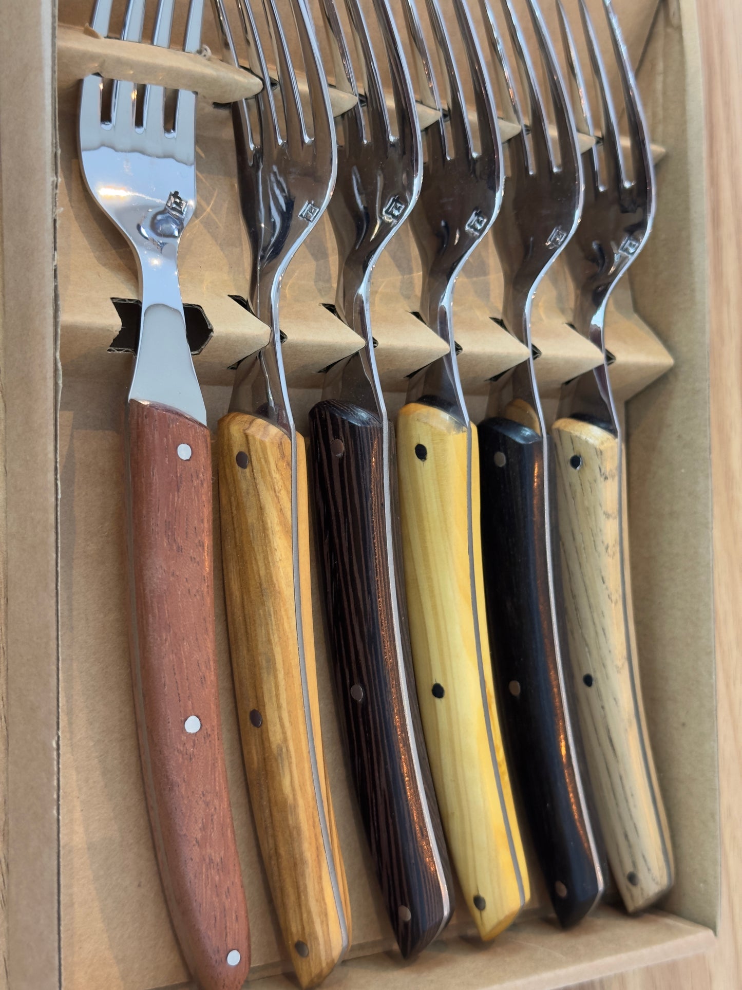 Coffret fourchette 6 BOIS