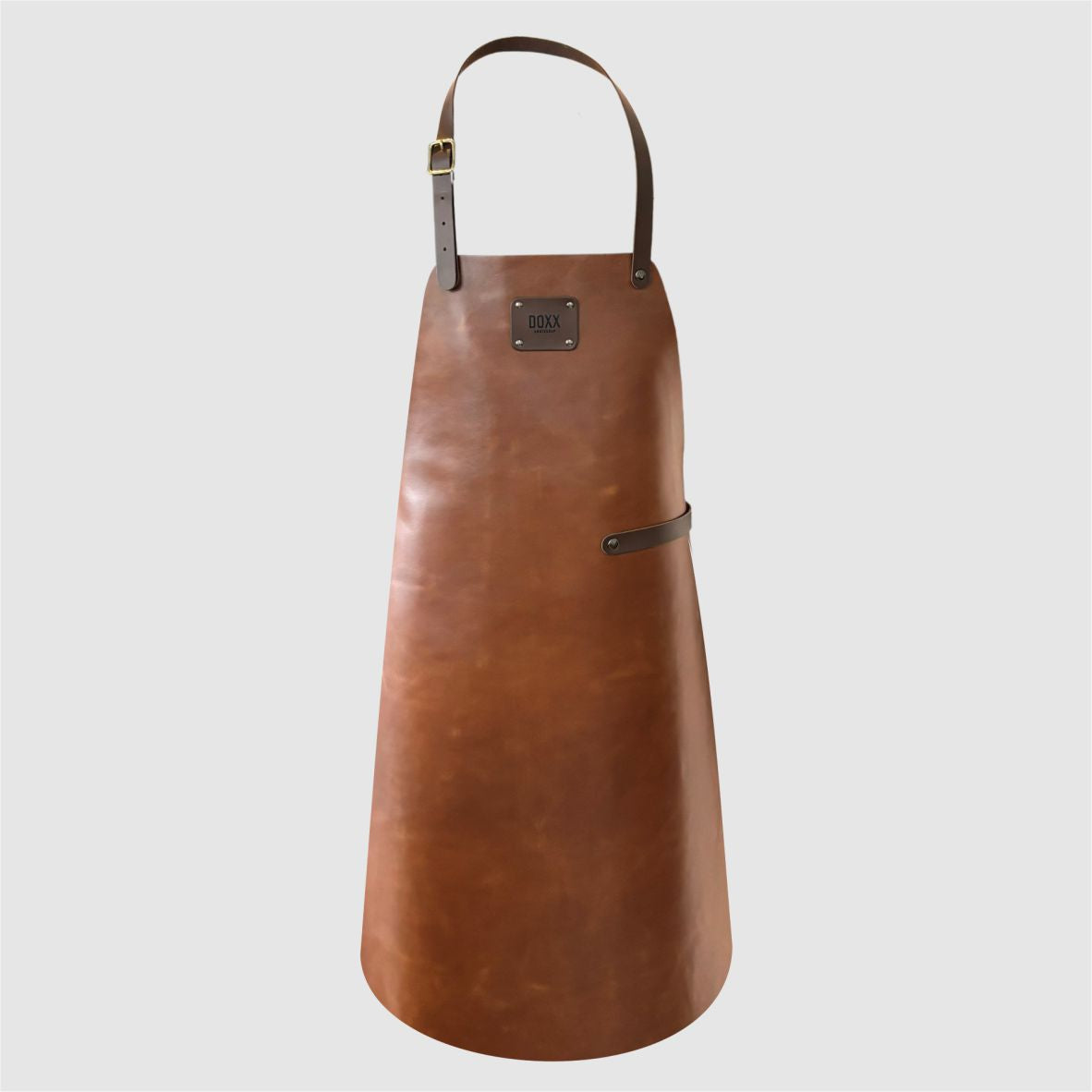Tablier cuir cognac
