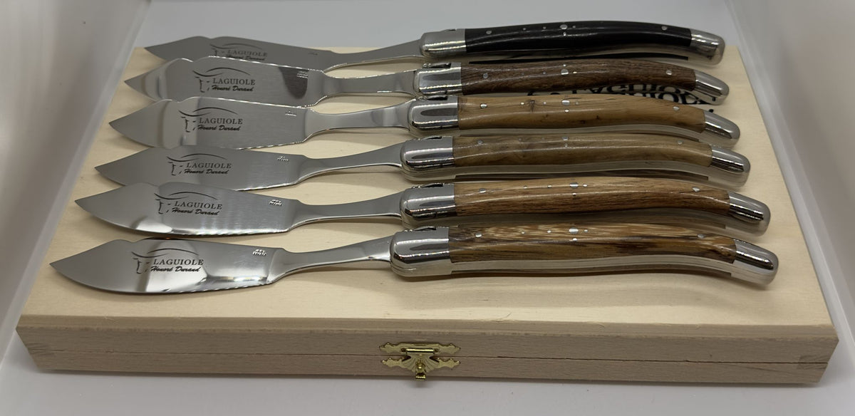 Coffret 6 couteaux à poisson Laguiole