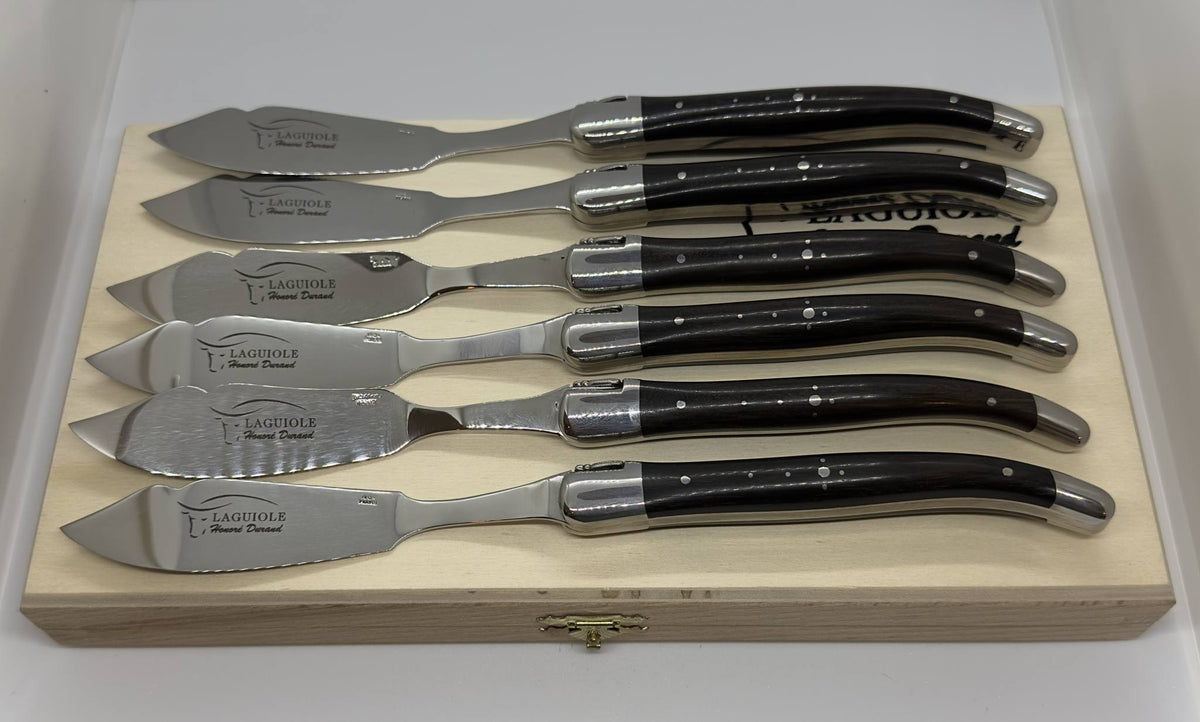 Coffret 6 couteaux à poisson Laguiole