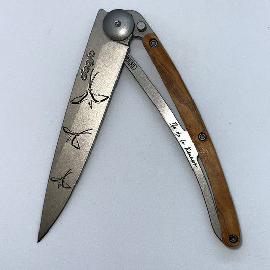 Couteau Deejo 37g — Édition île de la Réunion