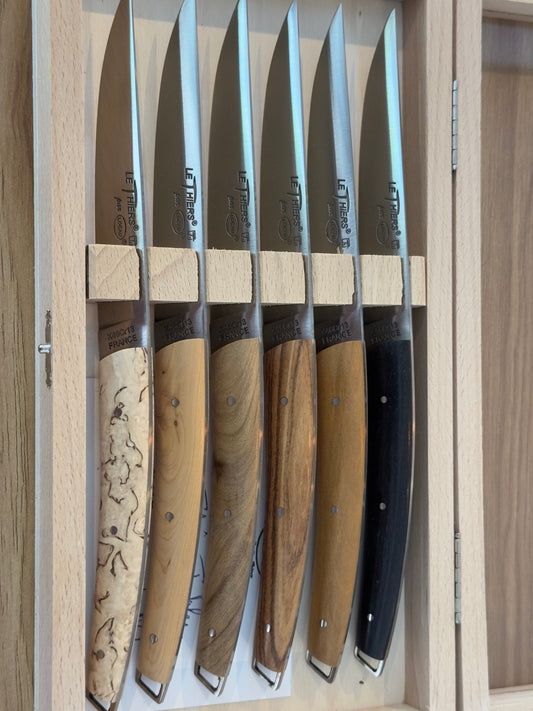 Coffret bois vitré 6 ctx TABLY  BOIS ASSORTIS