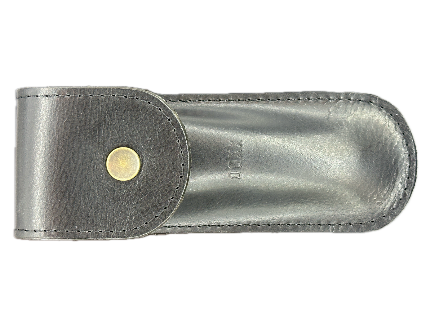 etui rond cuir  noir