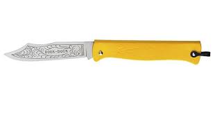 COUTEAU DOUK-DOUK JAUNE 11 CM INOX